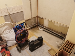 Rénovation salle-de-bain - Bry-sur-Marne-douche-italienne - Lemaire peinture renovation